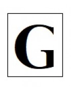 Бусины с буквами белые кубики G